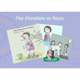 Cartes pour les enfants "Mes émotions en Fleurs", par Johanne Potums - 10*10cm Mes Fleurs de BACH 4 - mesfleursdebach.com 