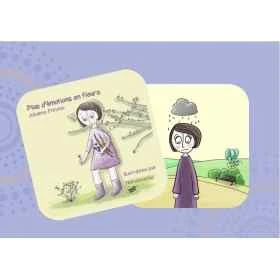 Cartes pour les enfants "Mes émotions en Fleurs", par Johanne Potums - 10*10cm Mes Fleurs de BACH 6 - mesfleursdebach.com 