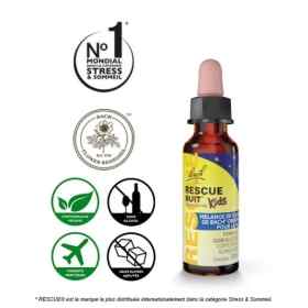 Rescue Kids nuit sans alcool 10 ml Bach Original Bach Original Nelsons 6 - mesfleursdebach.com 