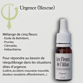 FDA Urgence Rescue 10ml - compte-gouttes sans alcool Les Fleurs de l'Atlas 4 - mesfleursdebach.com 