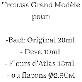 Trousse vide verte 40 flacons Fleurs de Bach Mes Fleurs de BACH 1 - mesfleursdebach.com 