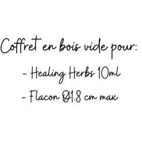 Healing Herbs 10 ml - Coffret vide en bois Cerato Mes Fleurs de BACH 4 - mesfleursdebach.com 