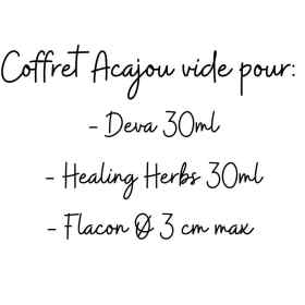 Healing Herbs 30 ml - Coffret Vide Acajou Mes Fleurs de BACH 4 - mesfleursdebach.com 