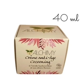 Crème Anti-Âge Cocooning Alchimy aux Fleurs de Bach et à l'acide hyaluronique Alchimy 4 - mesfleursdebach.com 