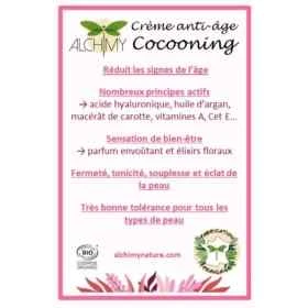 Crème Anti-Âge Cocooning Alchimy aux Fleurs de Bach et à l'acide hyaluronique Alchimy 13 - mesfleursdebach.com 