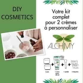 Kit complet pour 2 crèmes à personnaliser Alchimy 1 - mesfleursdebach.com 