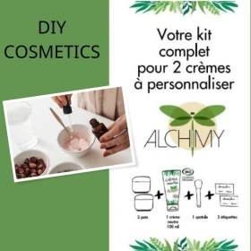 Kit complet pour 2 crèmes à personnaliser Alchimy 1 - mesfleursdebach.com 