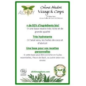Kit complet pour 2 crèmes à personnaliser Alchimy 9 - mesfleursdebach.com 