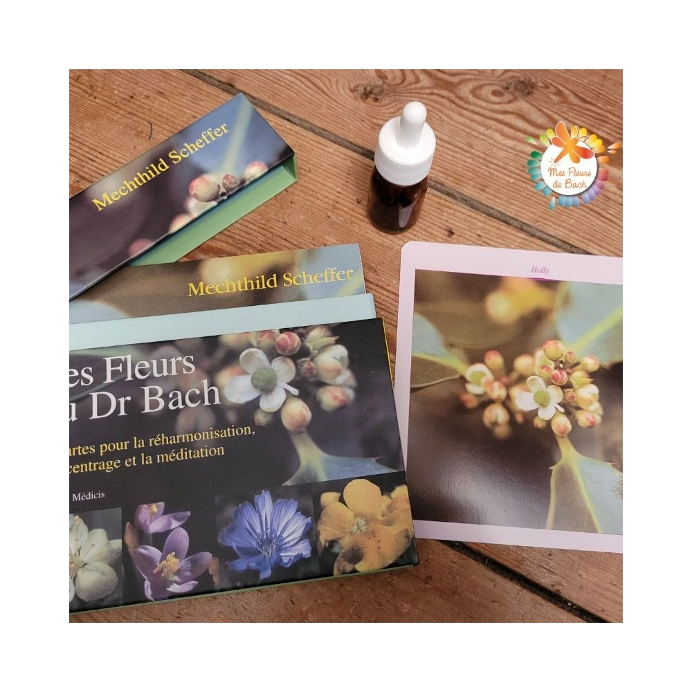 Grandes cartes des 38 fleurs de Bach Mechthild Scheffer 18*18cm Mes Fleurs de BACH 1 - mesfleursdebach.com Grandes cartes des 38 fleurs de Bach Mechthild Scheffer 18*18cm Mes Fleurs de BACH 1 - mesfleursdebach.com