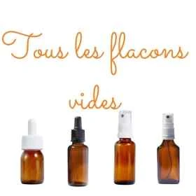 1 ou PACKS de flacons vides en verre teinté 30 ml Mes Fleurs de BACH 1 - mesfleursdebach.com 