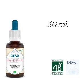 Agrimony Deva 30 ml (Aigremoine) Deva 1 - mesfleursdebach.com 