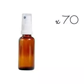 70 flacons vaposprays ronds vides teintés 30 ml Mes Fleurs de BACH 1 - mesfleursdebach.com 