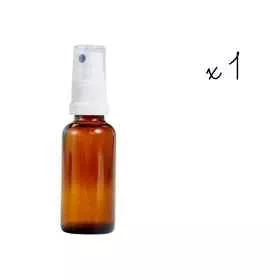 1 flacon vapospray rond vide teinté 30 ml Mes Fleurs de BACH 1 - mesfleursdebach.com 