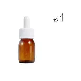 1 flacon compte-gouttes blanc vide teinté 30 ml Mes Fleurs de BACH 1 - mesfleursdebach.com 