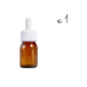 1 flacon compte-gouttes blanc vide teinté 30 ml Mes Fleurs de BACH 1 - mesfleursdebach.com 