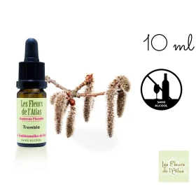 Aspen Fleurs de Bach sans alcool - Fleurs de l'Atlas 10 ml (Tremble) Fleurs de l'Atlas - Sans alcool 1 - mesfleursdebach.com 