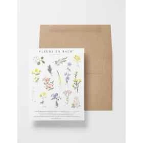 Carte postale aquarelle Fleurs de Bach - 16*11cm Mes Fleurs de BACH 1 - mesfleursdebach.com 