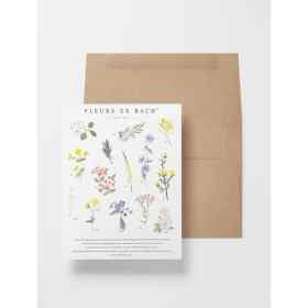 Carte postale aquarelle Fleurs de Bach - 16*11cm Mes Fleurs de BACH 1 - mesfleursdebach.com 