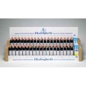 Présentoir en bois Vide pour flacons 10 ml Healing Herbs Healing Herbs 1 - mesfleursdebach.com 