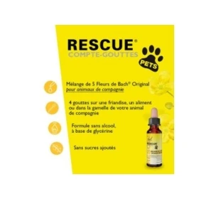 Bach - Rescue Pets Jour 10 ml (animaux) sans alcool compte-gouttes Bach Original Bach Original Nelsons 4 - mesfleursdebach.com 