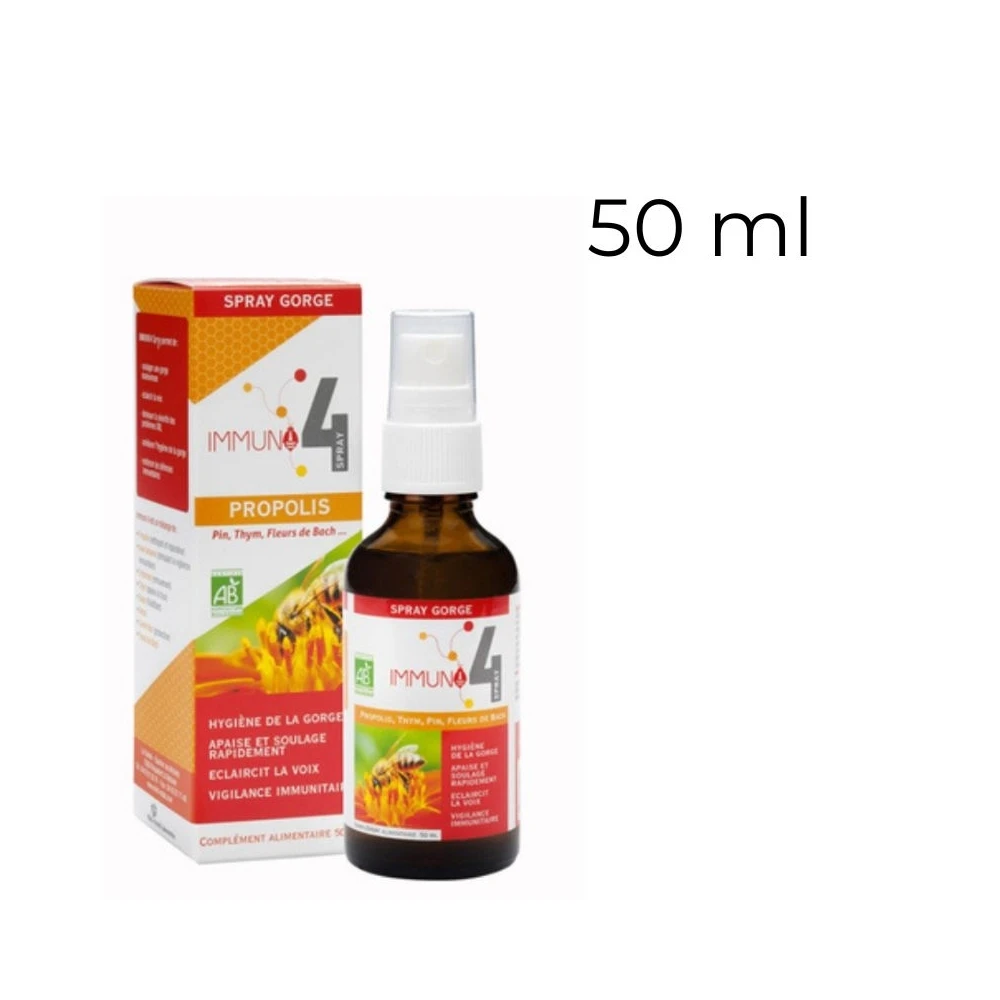Spray gorge Bio Immuno4 50 ml aux fleurs de Bach Laboratoire Mint-e 1 - mesfleursdebach.com Spray gorge Bio Immuno4 50 ml aux fleurs de Bach Laboratoire Mint-e 1 - mesfleursdebach.com