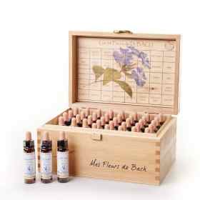 Healing Herbs 10 ml - Coffret vide en bois Cerato Mes Fleurs de BACH 3 - mesfleursdebach.com 