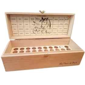 Coffret en bois vide pour Animaux Mes Fleurs de BACH 1 - mesfleursdebach.com 