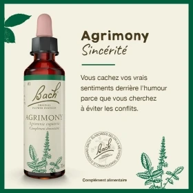 Agrimony fleurs de Bach Original 20 ml (Aigremoine) Bach Original Nelsons 2 - mesfleursdebach.com 