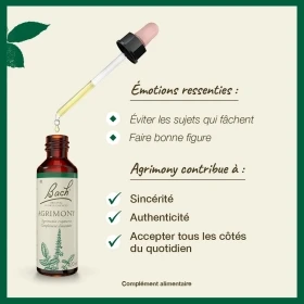 Agrimony fleurs de Bach Original 20 ml (Aigremoine) Bach Original Nelsons 3 - mesfleursdebach.com 