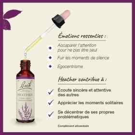 Heather fleurs de Bach Original 20 ml (Bruyère) Bach Original Nelsons 3 - mesfleursdebach.com 