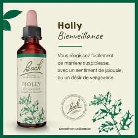 Holly fleurs de Bach Original 20 ml (Houx) Bach Original Nelsons 1 - mesfleursdebach.com 