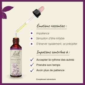 Impatiens fleurs de Bach Original 20 ml (Impatiente) Bach Original Nelsons 3 - mesfleursdebach.com 