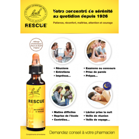 ANTI-GASPI - Bach Original Rescue Jour Pomme Menthe compte-gouttes 20ml sans alcool Bach Original Nelsons 10 - mesfleursdebach.c