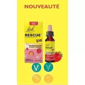 Rescue Kids Jour Fraise sans alcool 10 ml Bach Original Bach Original Nelsons 1 - mesfleursdebach.com 