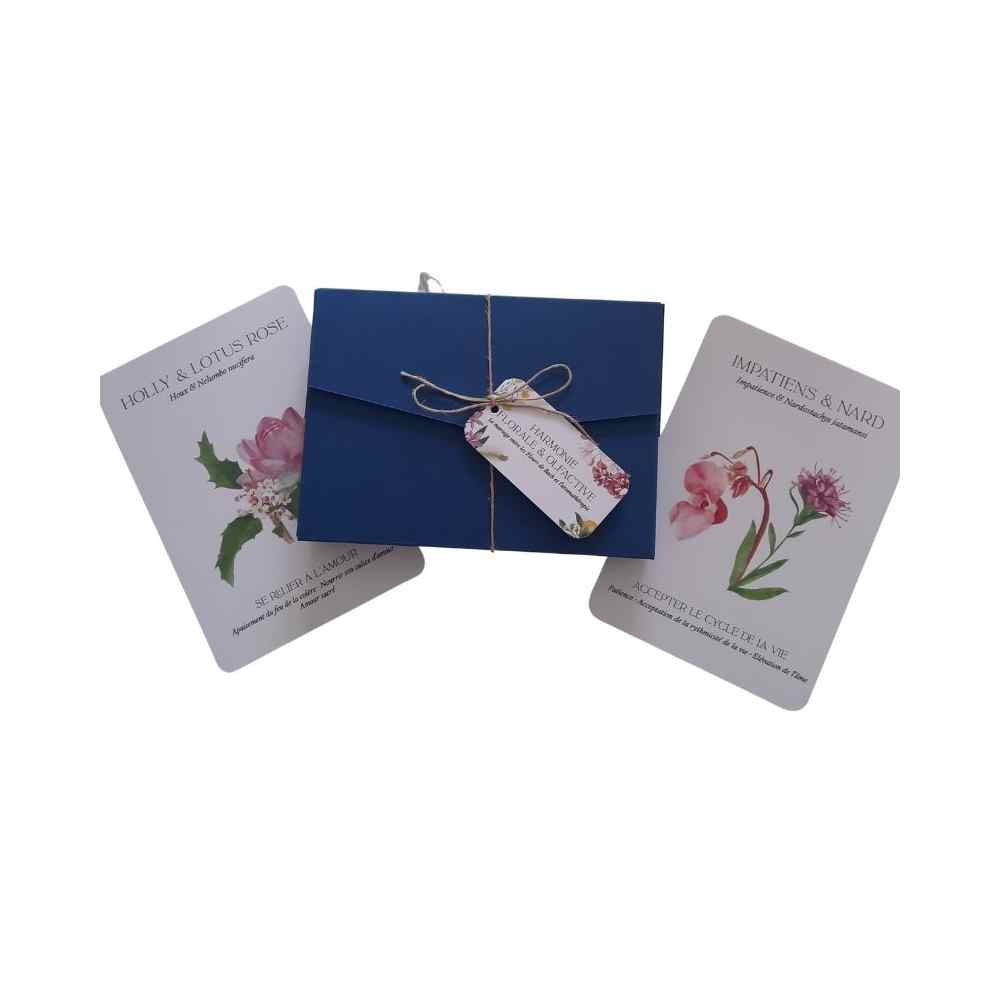 Cartes Harmonie florale & Olfactive - 9*13cm par Sabrina Malenfant Mes Fleurs de BACH 1 - mesfleursdebach.com 