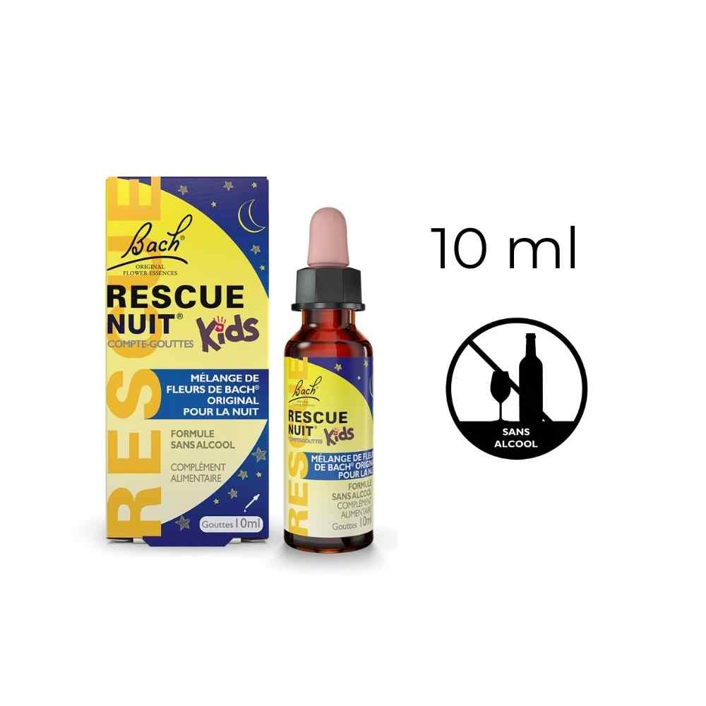 Rescue Kids nuit sans alcool 10 ml Bach Original Bach Original Nelsons 1 - mesfleursdebach.com 