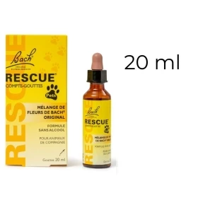Bach - Rescue Pets Jour 20 ml (animaux) sans alcool compte-gouttes Bach Original Bach Original Nelsons 1 - mesfleursdebach.com 