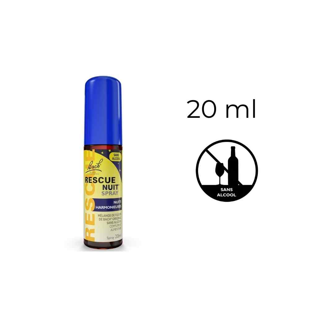 Bach Original Rescue sans alcool spray nuit 20 ml Bach Original Nelsons 1 - mesfleursdebach.com 