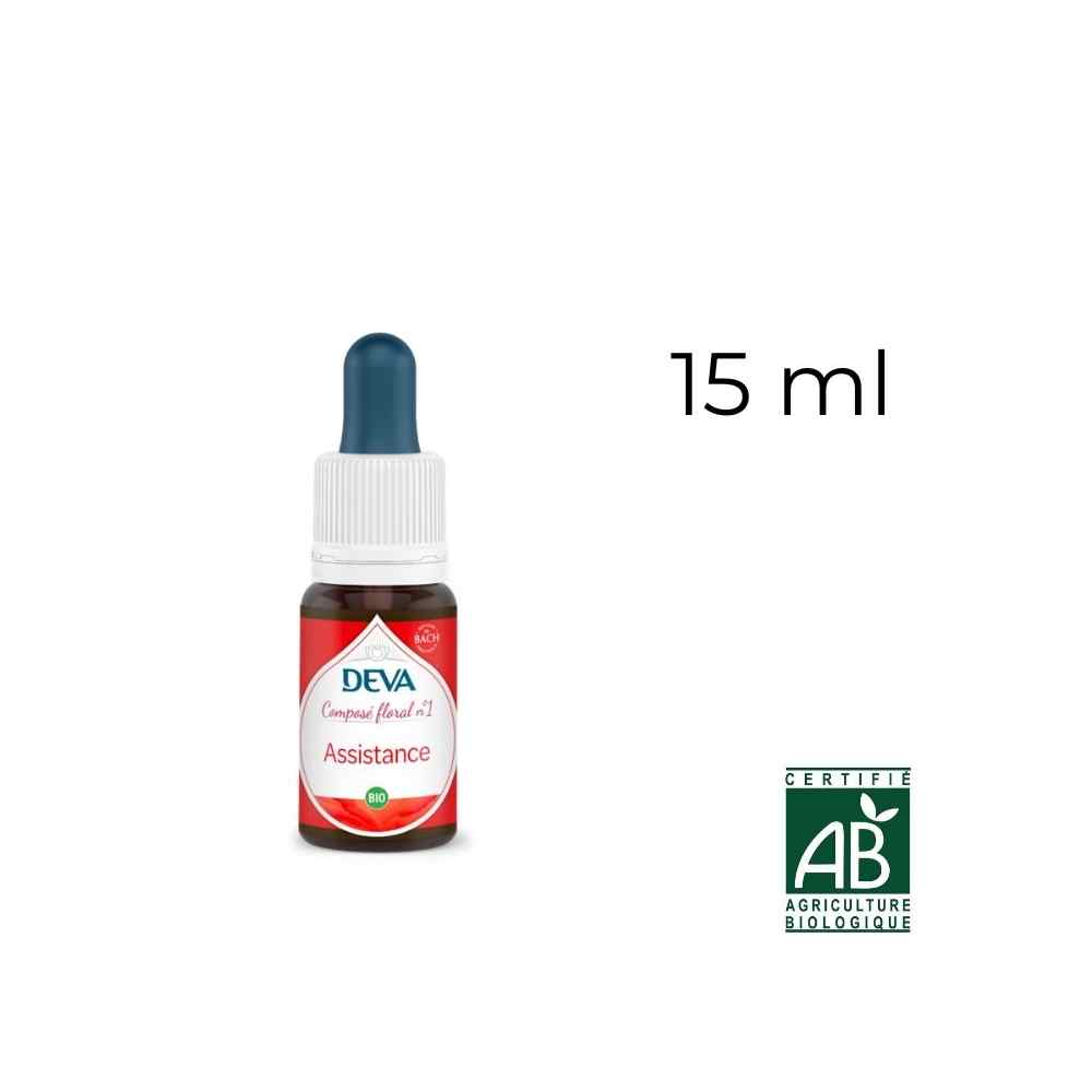 Deva - Rescue + Lotus: Assistance 15 ml compte-gouttes Deva 1 - mesfleursdebach.com 