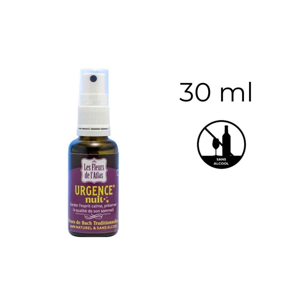 FDA Urgence Rescue Nuit 30 ml - Spray sans alcool Les Fleurs de l'Atlas 1 - mesfleursdebach.com 