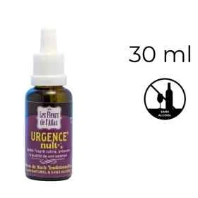 FDA Urgence Rescue Nuit 30 ml - compte-gouttes sans alcool Les Fleurs de l'Atlas 1 - mesfleursdebach.com 