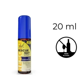 Rescue - Présentoir 12 Rescue spray nuit SANS alcool 20 ml Bach Original Bach Original Nelsons 3 - mesfleursdebach.com 