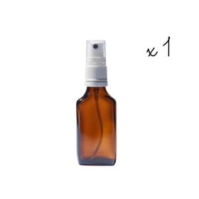 1 flacon vapospray plat vide teinté 30 ml - ANTI GASPI Mes Fleurs de BACH 1 - mesfleursdebach.com 