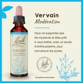 Vervain fleurs de bach original 20 ml (Verveine) Bach Original Nelsons 1 - mesfleursdebach.com 