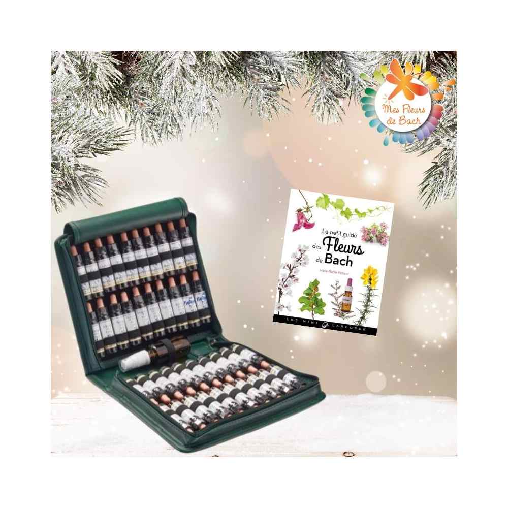 Pack Noël Trousse pleine 38 Fleurs de Bach Healing Herbs 10ml. Offerts: 1 Livre, 1 vapospray 30 ml Healing Herbs 1 - mesfleursde