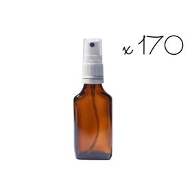 170 flacon vapospray plat vide teinté 30 ml - idéal pour envoi postal Mes Fleurs de BACH 1 - mesfleursdebach.com 