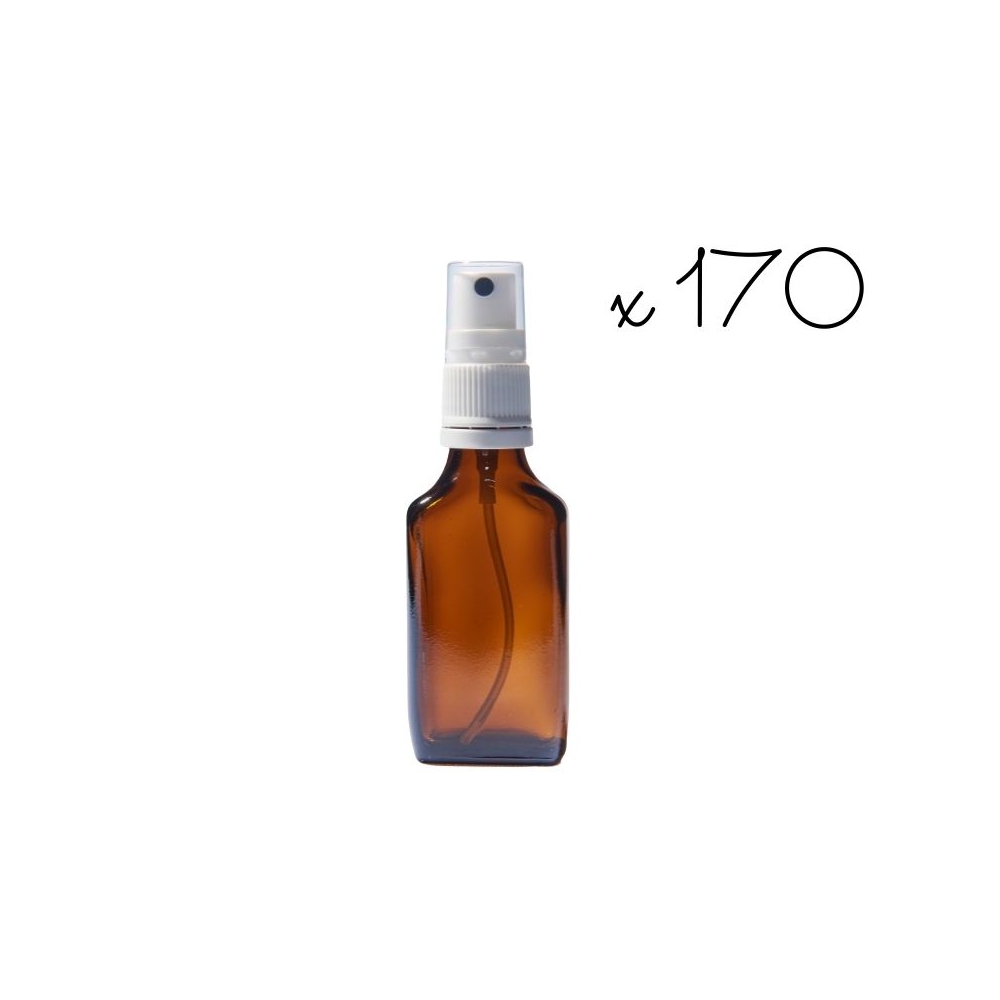 170 flacon vapospray plat vide teinté 30 ml - idéal pour envoi postal Mes Fleurs de BACH 1 - mesfleursdebach.com 