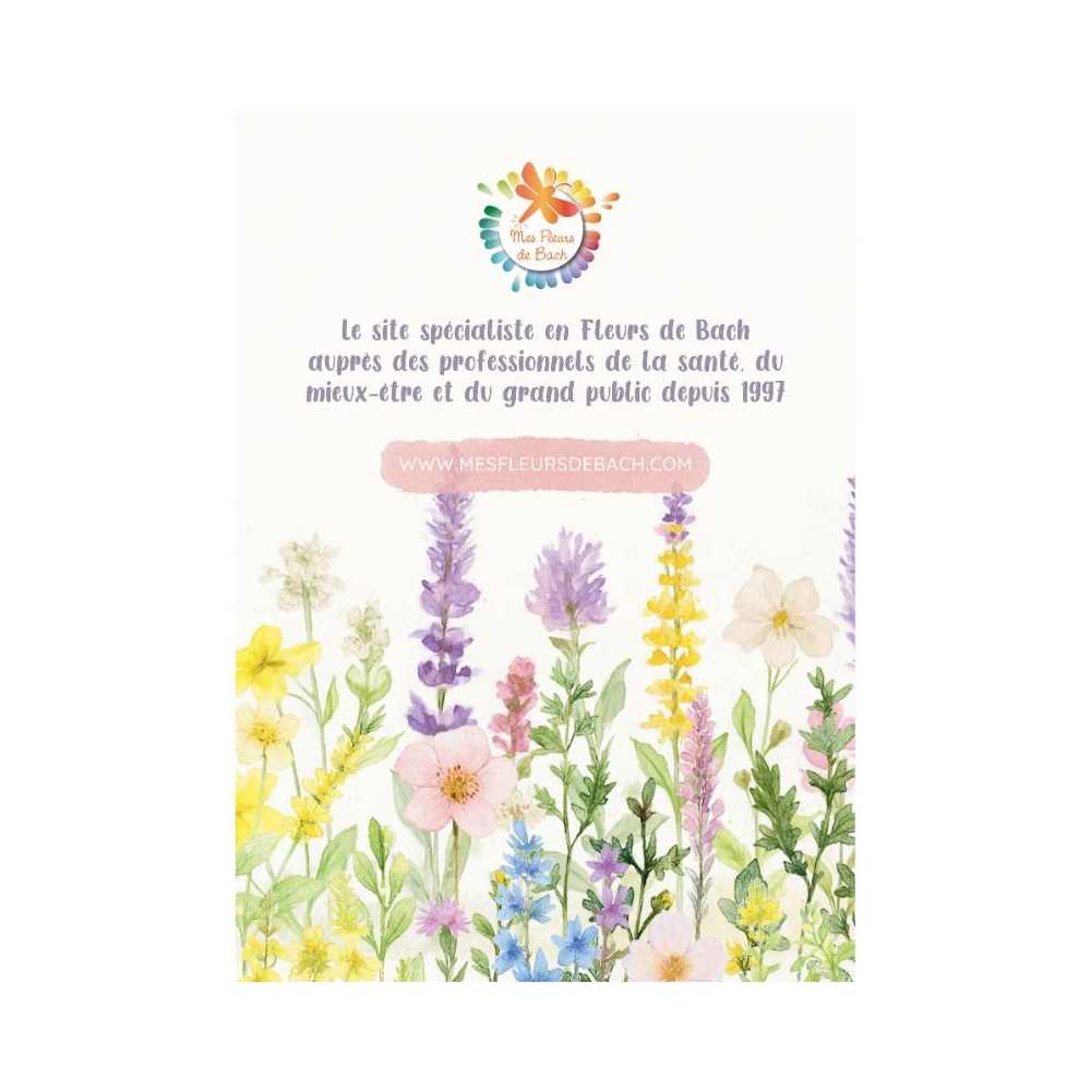 Pack de 10 flyers Fleurs de Bach Mes Fleurs de BACH 2 - mesfleursdebach.com Pack de 10 flyers Fleurs de Bach Mes Fleurs de BACH 2 - mesfleursdebach.com