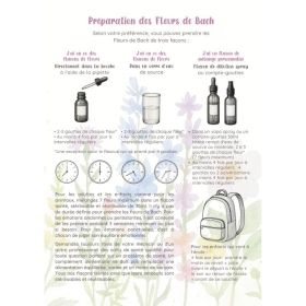 Pack de 10 flyers Fleurs de Bach Mes Fleurs de BACH 3 - mesfleursdebach.com 