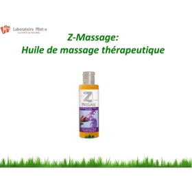 Huile de massage 100 ML Bien-être Z-Massage Laboratoire Mint-e 1 - mesfleursdebach.com 